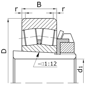 Подшипник 353610 (Зарубежный аналог 22311EK+H2311)